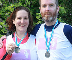 Ken and Gemma with medals